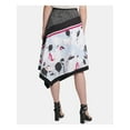 thumbnail image 2 of DKNY Womens Blue Printed Below The Knee Skirt  Size 12, 2 of 2