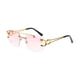thumbnail image 3 of Gafas de sol sin montura, gafas rectangulares sin marco, gafas 400, gafas de sol polarizadas para mujeres, hombres, playa, pesca, chicas, señoras rosa Salvador anteojos sin montura, 3 of 10