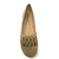 thumbnail image 3 of Victoria K Women's Gold Studs With Braid Ballerina Flats, 3 of 5