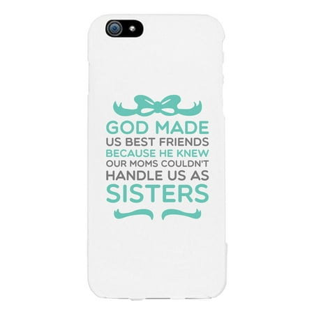God Made Us Best Friend Matching White BFF Phone (Best Us Phone Carrier)