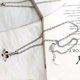 thumbnail image 3 of Saturn planet heart pendant necklace women earrings best for sisters girlfriends wedding birthday anniversary, 3 of 4