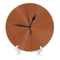 thumbnail image 3 of No Frame No Glass Cover Round Wall Clock 9.84in With Tripod For Office Kitchen Living Room Guest Room Dining Room Bedroom Terracotta, 3 of 8