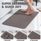 thumbnail image 5 of Alfombrilla de baño de secado rápido, alfombrillas de baño antideslizantes, lavables, finas, absorbentes, que se adaptan a la puerta, alfombrilla de baño para bañera, ducha o lavabo, 16 x 24 pulgadas, 5 of 5