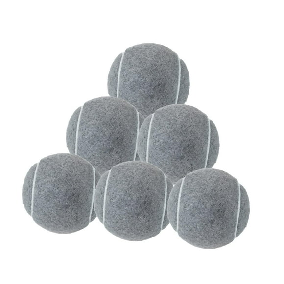 Bolas de tenis 6pcs Revance para el entrenamiento para principiantes para los deportes para principiantes interiores Gris