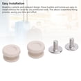 thumbnail image 4 of Brass Shoe Lace Buckle Set, 20pcs Boot Hook Repair Kit Buttons Fittings Eyelet Buckles with Rivets for Hiking Boots Repair Leather Boot Shoes, 4 of 7