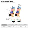 thumbnail image 2 of KLL USA MAP Print Cool Socks Men's Women's Crew Socks Funny Crazy Novelty Stockings, 2 of 6