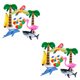 thumbnail image 1 of Soidarity Fiesta hawaiana globo inflable Tropical cumpleaños Props fiesta juguete Type1 NO1, 1 of 6