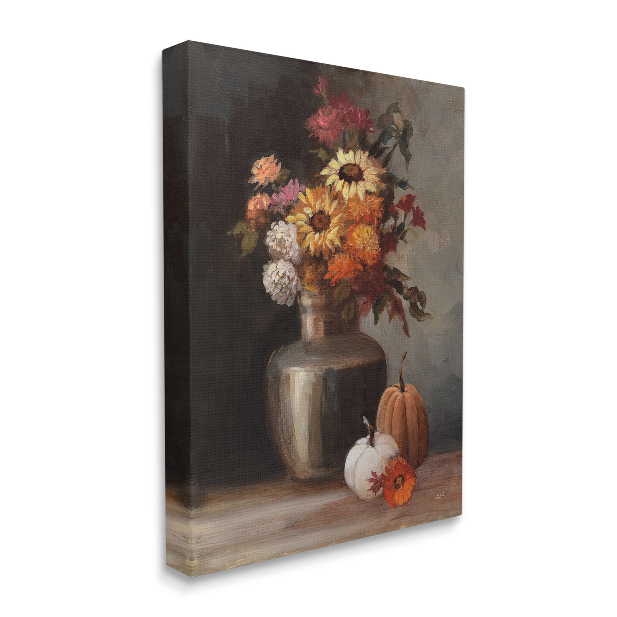 Stupell Industries Autumnal Still Life Botanical & Floral Painting Gallery Wrapped Canvas Art Print Wall Art, 30 x 40