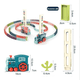 thumbnail image 3 of Tren Juguete Acomodador De Bloques Domino JustClick MX Educativo, 3 of 7