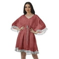 thumbnail image 1 of Moomaya Robe de Plage Imprimée Vêtements de Vacances Femmes Robes en Georgette pour Femmes, 1 of 6