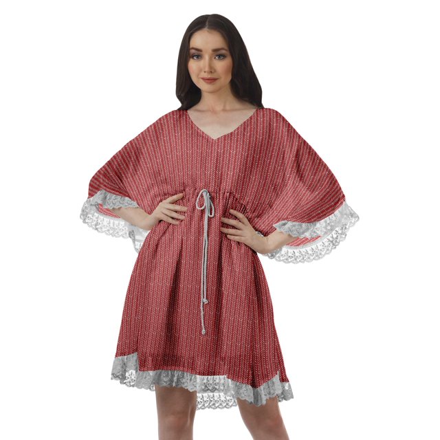 Moomaya Robe de Plage Imprimée Vêtements de Vacances Femmes Robes en Georgette pour Femmes