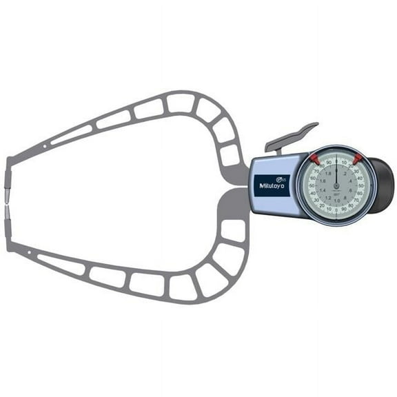 Mitutoyo 209-916 0-2 in. External Dial Caliper Gage with 167 mm Depth