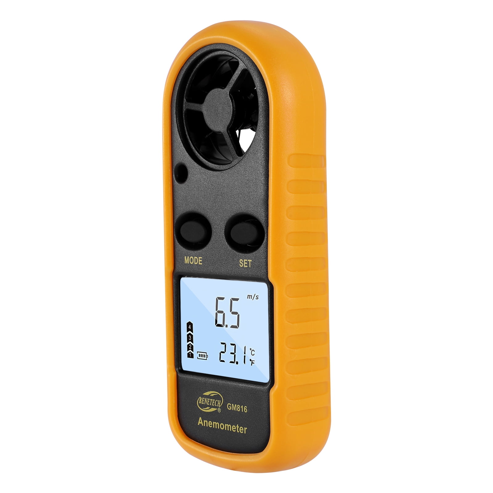 Mini Digital LCD Anemometer Thermometer Air Temprature Meter Wind Speed Gauge 