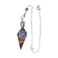 thumbnail image 2 of pitrice Crystal Pendulum Natural Stone Pendulums Pendant for Divination Dowsing, 2 of 9