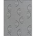thumbnail image 2 of Unique Loom Outdoor Modern Collection Area Rug - Nyx (7' 10" x 10' Rectangle Black and White), 2 of 6