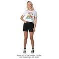 thumbnail image 3 of SpongeBob Merry Christmas Group Women's Crop Top T-Shirt, White, Small, 3 of 4