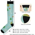 thumbnail image 3 of FREEAMG Christmas Tree Compression Socks for Men & Women Knee High Stockings for Running, Sport, Hiking & Travel, 3 of 7