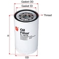 thumbnail image 1 of Filtro Para Aceite SAKURA L6 7.8L Diesel Número de Parte 3013736963538813, 1 of 3