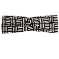 thumbnail image 1 of Abstract Headband, Weathered Look Geometric Design with Perpendicular Skew Lines Modern Art, Elastic and Soft Women's Bandana for Sports and Everyday Use, Grey Red Coconut, by Ambesonne, 1 of 3