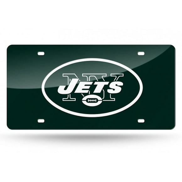 New York Jets Green Laser License Plate