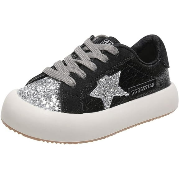 Girls daily casual shoes, casual anti-slip breathable shoes, toddler and little kid lightweight walking shoes