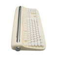 thumbnail image 1 of Retro Typewriter Keyboard, Cute Keyboard WithTablet Phone Holder, 104 Round Keys Mechanical Keyboard for , , IOS, 1 of 8