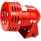 thumbnail image 1 of Sirena de alarma potente para exteriores de 220 V, 110 dB, sirena de alarma con motor rojo, bocina de metal, alarma industrial para barcos de 40 W, 1 of 3