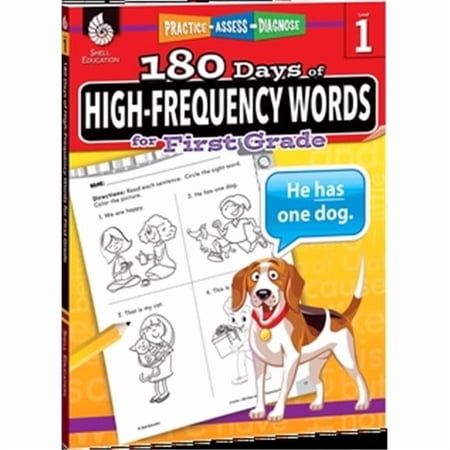 Shell Education 180 Days of High-Frequency Words for First Grade