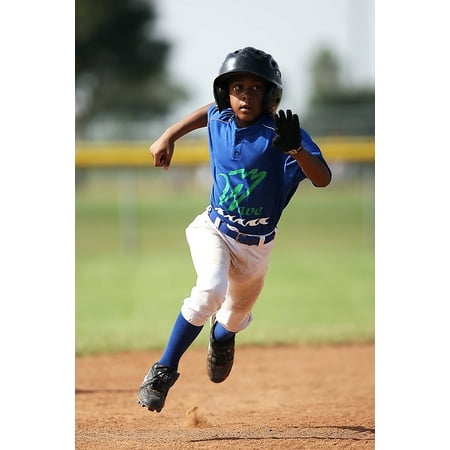 LAMINATED POSTER Game Running Player Athlete Baseball Young Sport Poster Print 24 x
