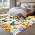 thumbnail image 4 of Yellow Sunflowers Area Rugs 5'x8', Washable Small Throw Rugs for Classroom Bedroom, Spring Gnomes Hydrangea Daisy Plants Indoor Outdoor Rug Non-Slip Low Pile Carpet Runner Reversible Floor Mats, 4 of 8