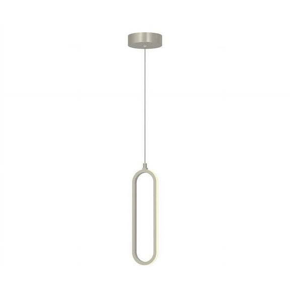 AFX Sienna 12'' 1-Light LED Pendant Painted Nickel