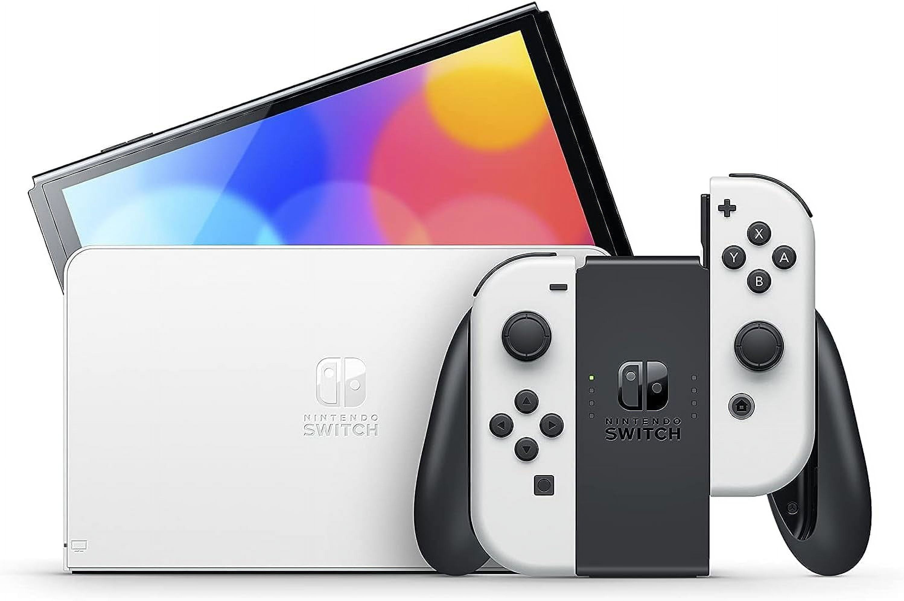Nintendo Switch Console - OLED Model with Neon Blue and Red