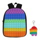 thumbnail image 1 of Mochila Pop it ReignSword para Niños y Niñas con Bolso Pop it, Regalo Juguetes Antiestrés, 12(L) x 4.5(A) x 16(A) pulgadas, 1 of 1