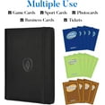 thumbnail image 3 of Premium 9 Pocket Card Binder for 540 Cards, PU Cover Trading Card Binder, Sturdy Card Collection Album, Sleek Card Holder Folders for Game Cards & Sports Cards, Black, 3 of 4