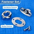 thumbnail image 4 of 10Sets Marine Grade Twist Lock Fasteners Turn Button Eyelet,for Canvas Marine Boats Sailboats RVs Fastener Turn Buttons, 4 of 6