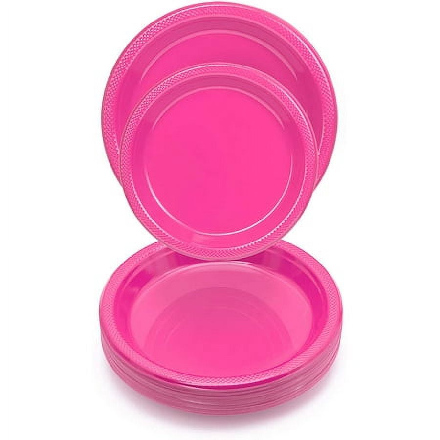 Hot Pink Plates 23cm Plastic Party Plates – Paper Tiger