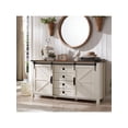 thumbnail image 1 of Gabinete Multiusos Blanco 152x40x78 cm con Puertas Corredizas y Cajones – Ideal para Cocina, Comedor, Sala, Bar o Entrada, 1 of 4