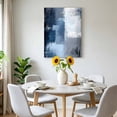 thumbnail image 6 of Canvas Wall Art Dark Blue Color Block Canvas Art Print Abstract Shabby Pictures Wall Decor for Living Room Bedroom Artwork Decorations Stretched Framed Ready to Hang 12"x18", 6 of 9