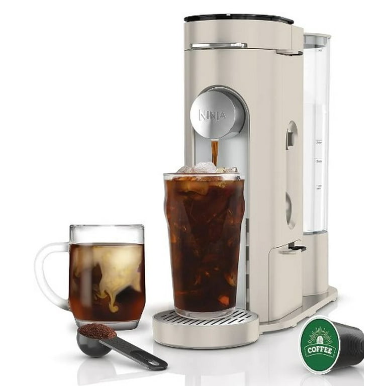 Coffee Maker Single Serve, 4-in-1 Espresso Machine for Pods, Cup*/Nes*  Original/DG*/ESE Pod/Espresso Powder Compatible, Cold/Hot Mode, 20 oz  Removable Reservoir, LED Bars Indicator, 19 Bar
