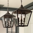 thumbnail image 2 of Kichler 52474 Dame 2 Light 13" Wide Taper Candle Pendant - Black, 2 of 7