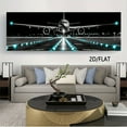 thumbnail image 4 of Large Aircraft Landing Canvas Print Poster - Modern Aviation Wall Art, Suitable for Living Room, Bedroom, Office Decoration - Frameless Airport Painting, Home Decor, Airplane Theme Art, 4 of 6