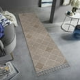 thumbnail image 2 of Rugs NAAR Guros Collection 2X8 Cream /Trellis Indoor/Outdoor Area Rug,Area Rugs, 2 of 7