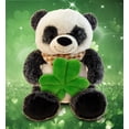 thumbnail image 5 of DolliBu Super Soft Sitting Panda Stuffed Animal with Green Plush Shamrock, Cute Green Shamrock Plush, Fun St Patricks Day Stuffed Animal Panda, Good Luck St Patricks Day Toys for Kids, Baby - 9 Inch, 5 of 7