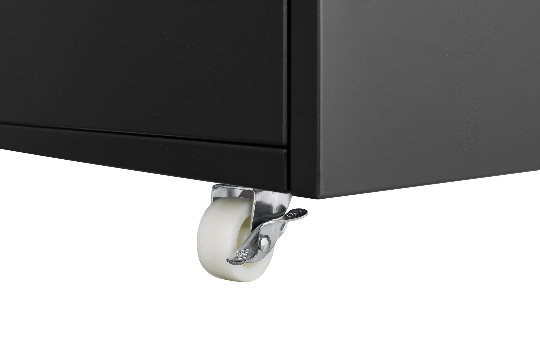 Office Printer Stand with Storage, Furniture Copier Cabinet with Wheels, Copier Stand Mobile Pedestal File Printer Stand, Black