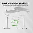 thumbnail image 5 of 59.1 Inch Electric L-Shaped Height Adjustable Standing Desk, Sit to Stand Corner Desk with Memory Presets and Hooks, Ergonomic Home Office Computer Desk for Workstations, White, 5 of 8