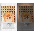 thumbnail image 2 of Caroline's Treasures LH9125CNL Pomeranian Fall Leaves Portrait Ceramic Night Light, 6x4x3", multicolor, 2 of 2