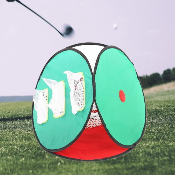 Red de astillado para Golf, red objetivo portátil, plegable, práctica, para golpear Golf, entrenamiento de columpio, fácil configuración, Red de Golf