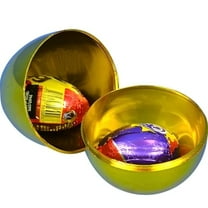 Golden Fillable Easter Egg - 4", 1 Pc