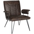 thumbnail image 2 of Safavieh Johannes 17.3"H Mid Century Modern Leather Arm Chair, 2 of 9