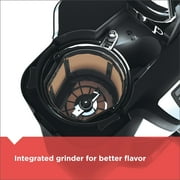 BLACK+DECKER 12-Cup Mill and Brew Programmable Coffee Maker with Built-in Grinder and Reusable Filter, CM5000B